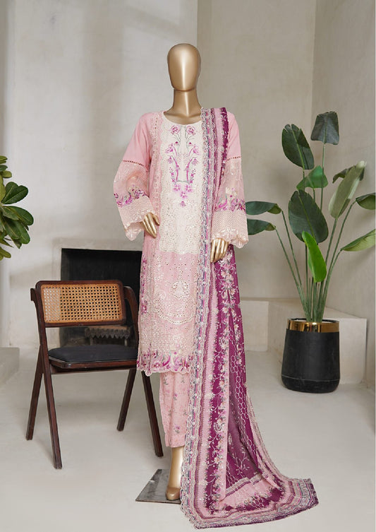 Bin Saeed | Stitched 3pc Luxury Embroidered Cotton Collection