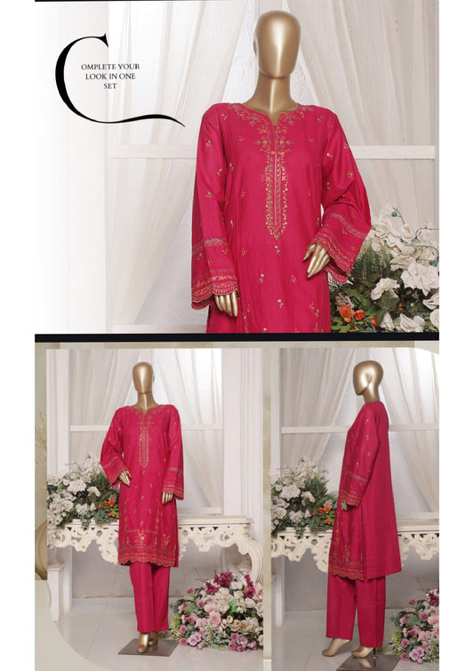 BIN SAEED |Stitched Embroidered Khaddar 2PC Collection