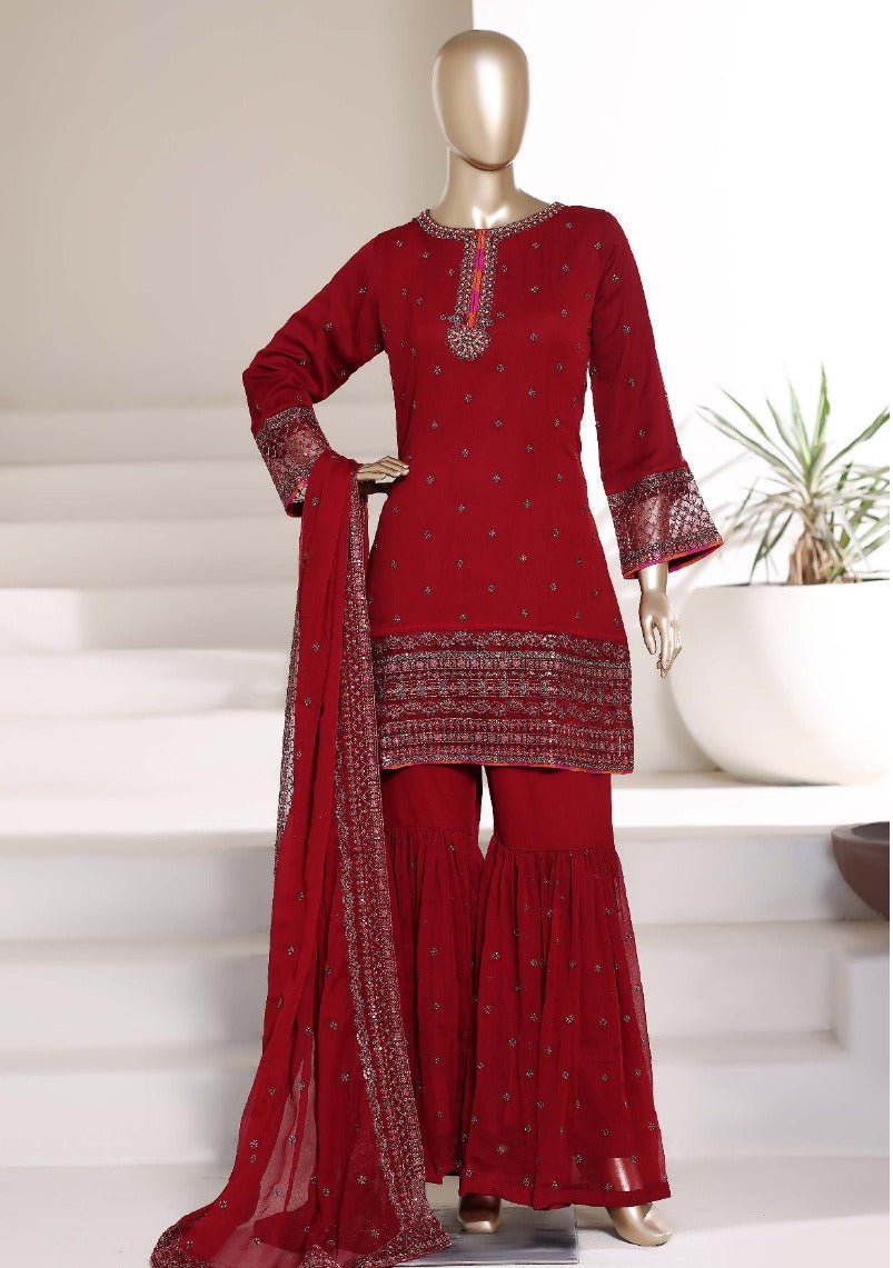 Sada Bahar | Stitch 3 Pc Embroidered Afsanay Luxury Chiffon Collection