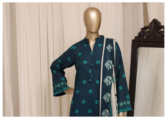 Sada Bahar | Stitched Printed Short Shirt Khaddar  With Flapper Trouser