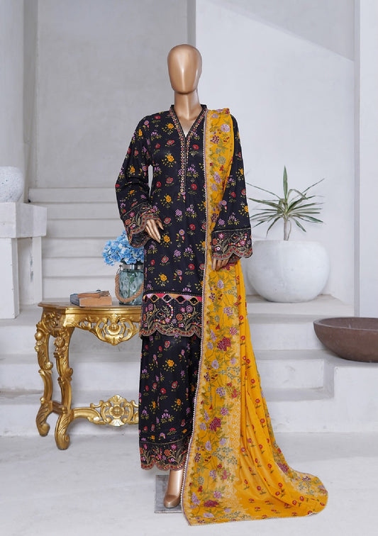 Bin Saeed | Stitched 3PC Luxury Embroidered Chikankari Cotton Collection