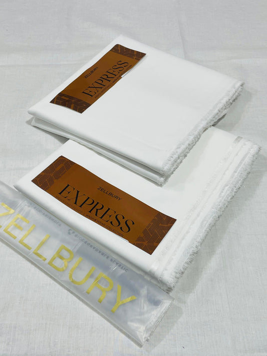 Zellbury Men’s | Unstitch Express Wash & Wear Collection – 4.25 Meter [OFF WHITE]