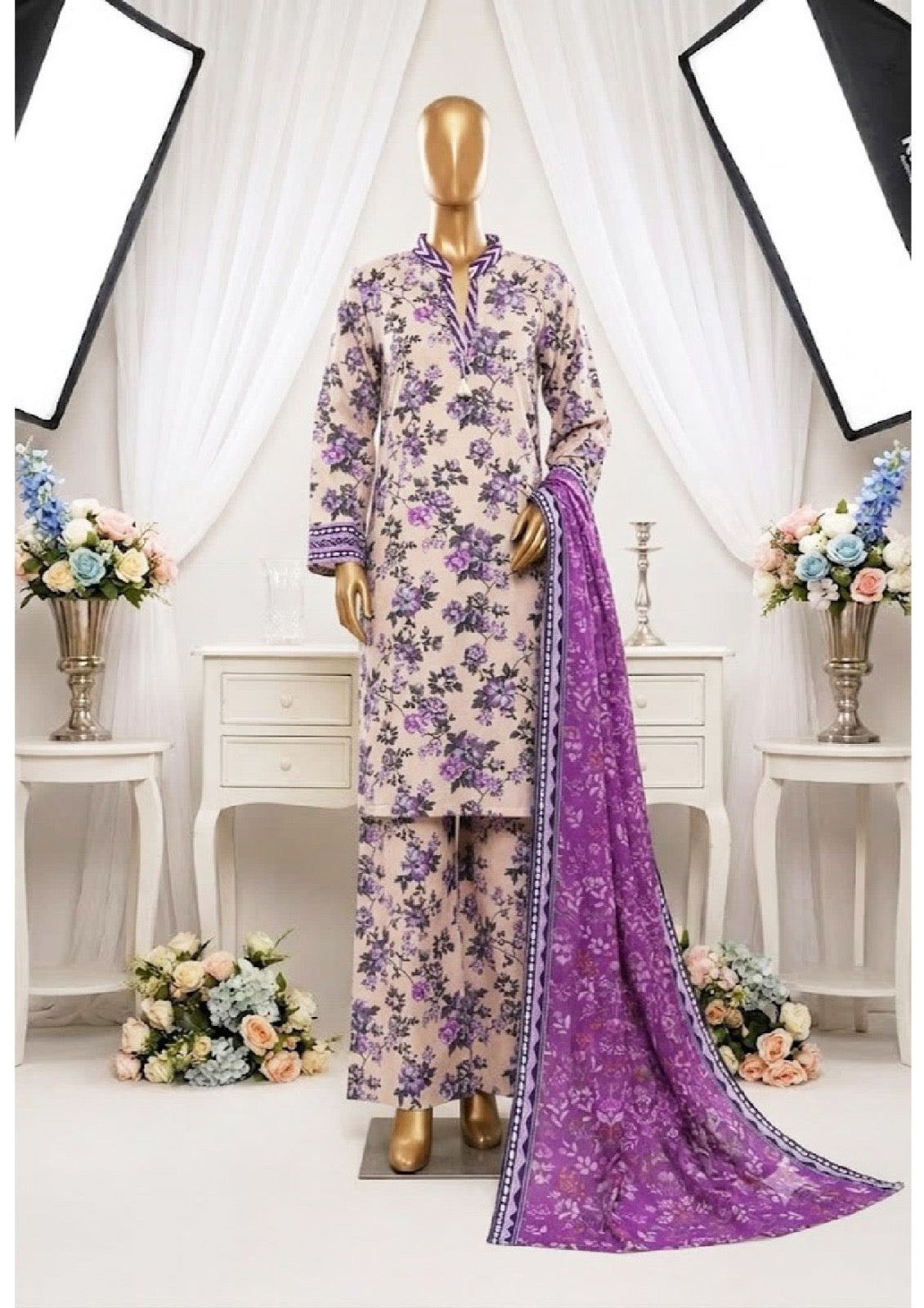 RIWAYAT | Stitched 3 Piece Printed Lawn Collection for Women