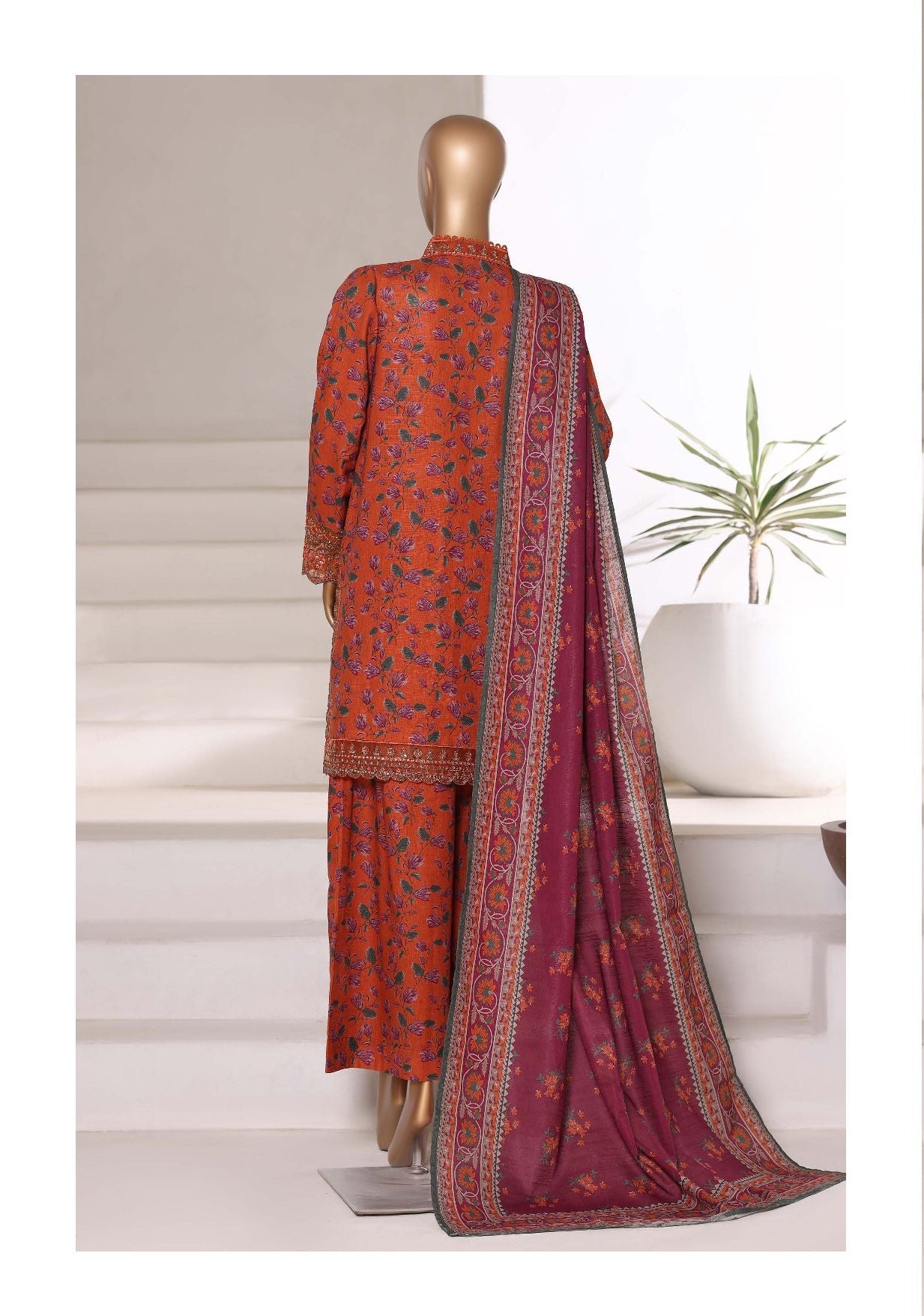 Sada Bahar | Stitched 3pc Malika Khaddar Embroidered Collection