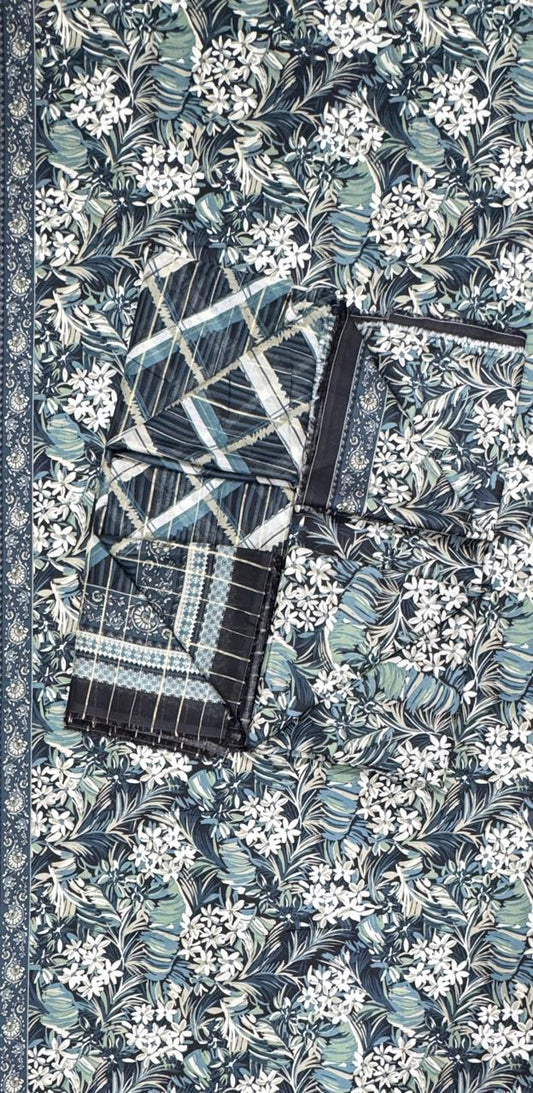 Bin Saeed | Unstitched 3pc Printed Cotton