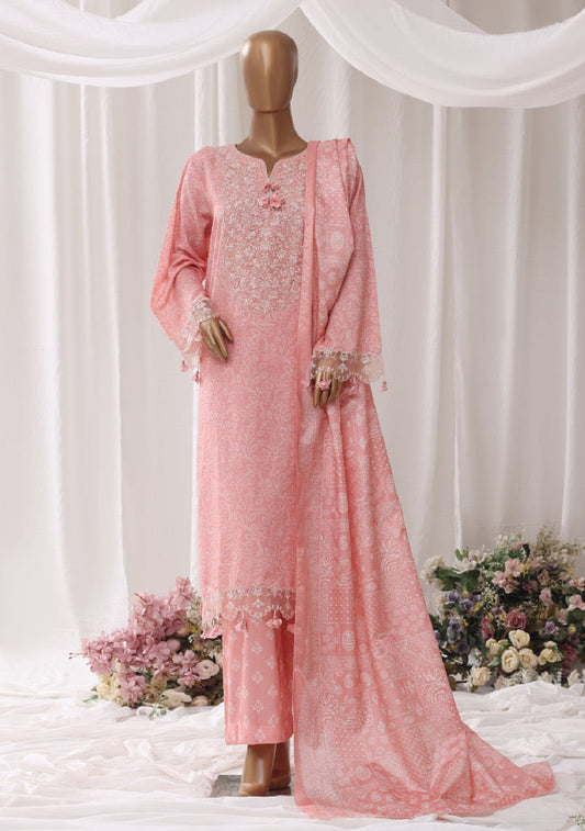 BIN SAEED | Exclusive Luxury Embroidered Viscose with Flapper — Stitched 3-Piece Collection