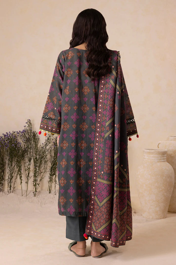 Zellbury | Unstitched 3 Pc Printed Printed Khaddar Collection