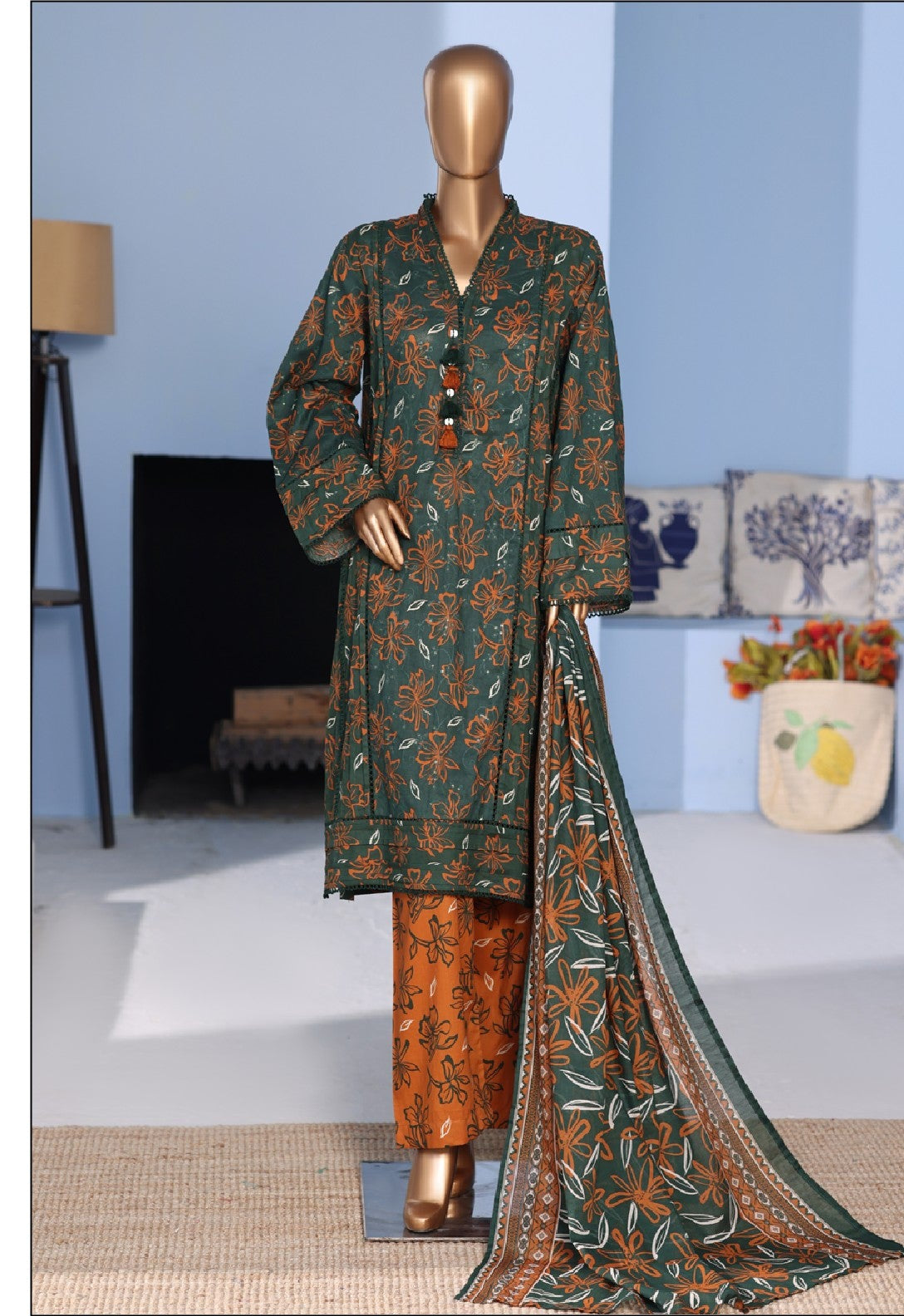 Bin Saeed | Stitch 3 Pc Embroidered Lawn Pintex Collection