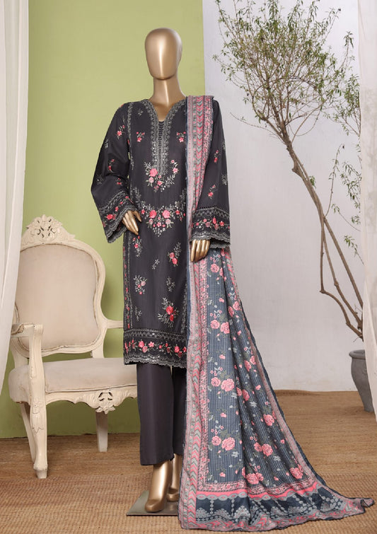 Bin Saeed | Stitched 3pc Embroidered Khaddar Latest Collection
