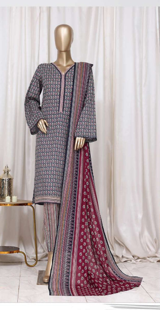 Bin Saeed | Stitched 3pc Printed Cotton Collection