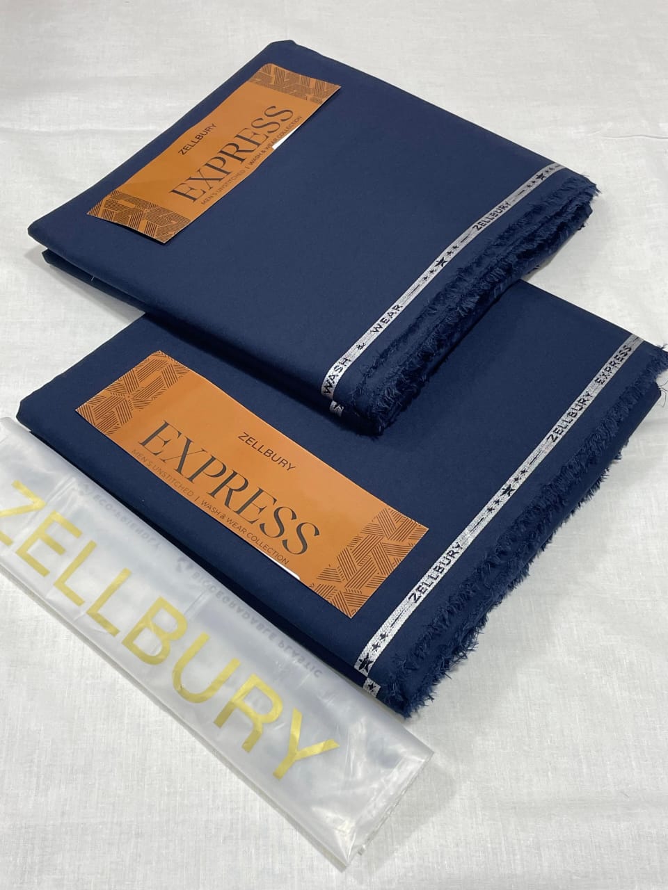 Zellbury Men’s | Unstitch Express Wash & Wear Collection – 4.25 Meter [NAVY]