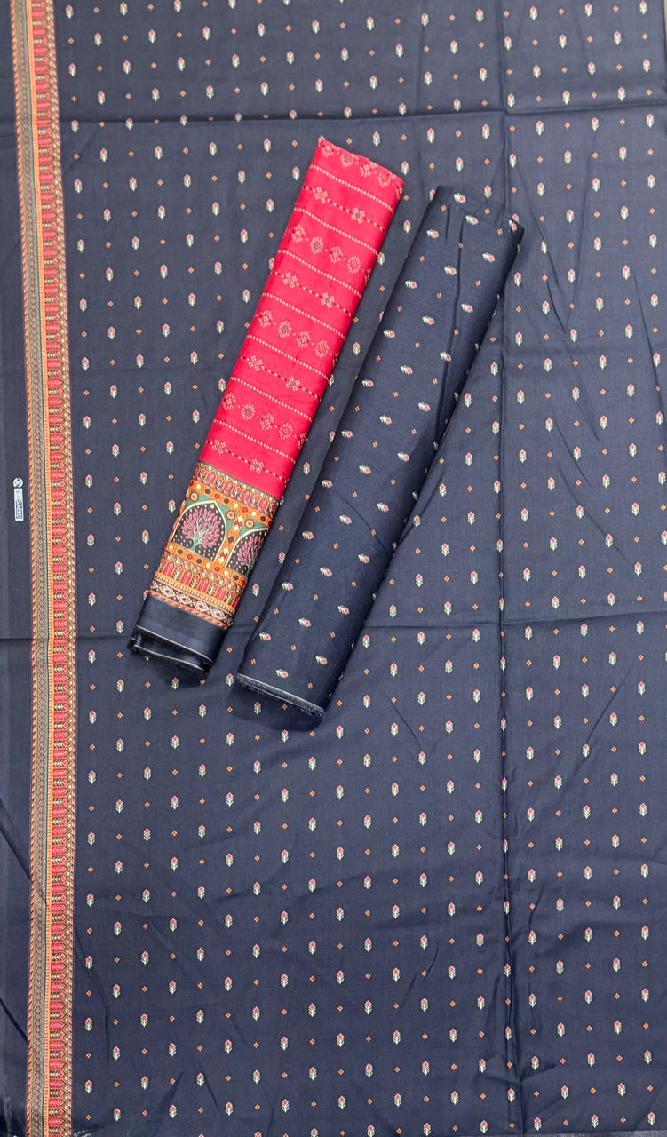 BIN SAEED Unstitched 3 Piece Printed Cotton Collection