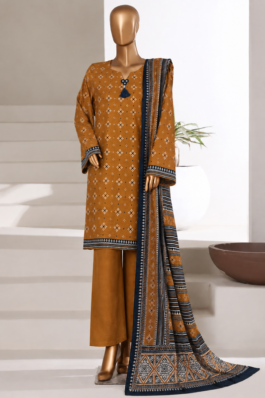 BIN SAEED | Stitch 3PC Printed Khaddar Collection – Premium Winter Collection