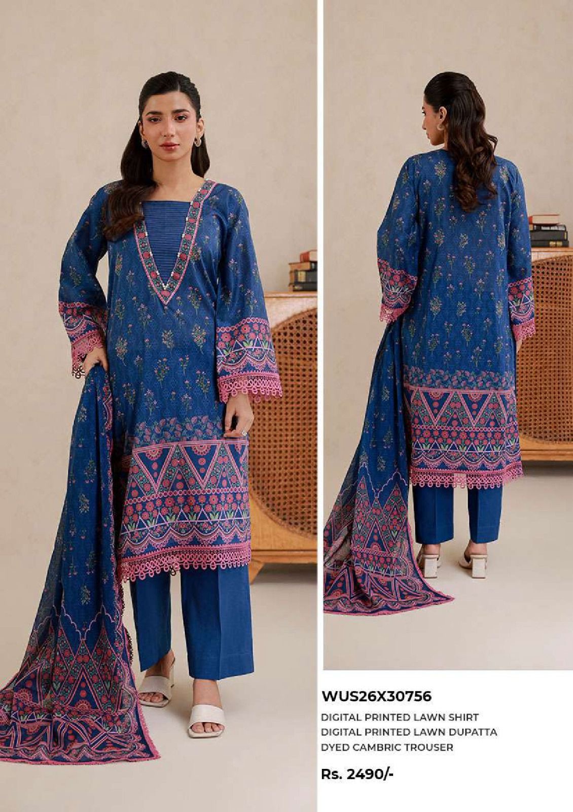 Zellbury | Unstitch 3 Pc Printed lawn Collection