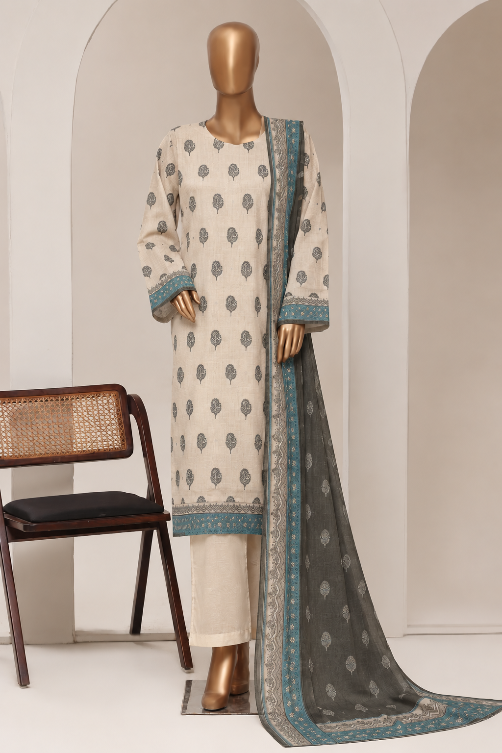 BIN SAEED | Stitch 3PC Printed Khaddar Collection – Premium Winter Collection
