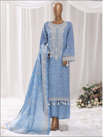 BIN SAEED | Exclusive Luxury Embroidered Viscose with Flapper — Stitched 3-Piece Collection