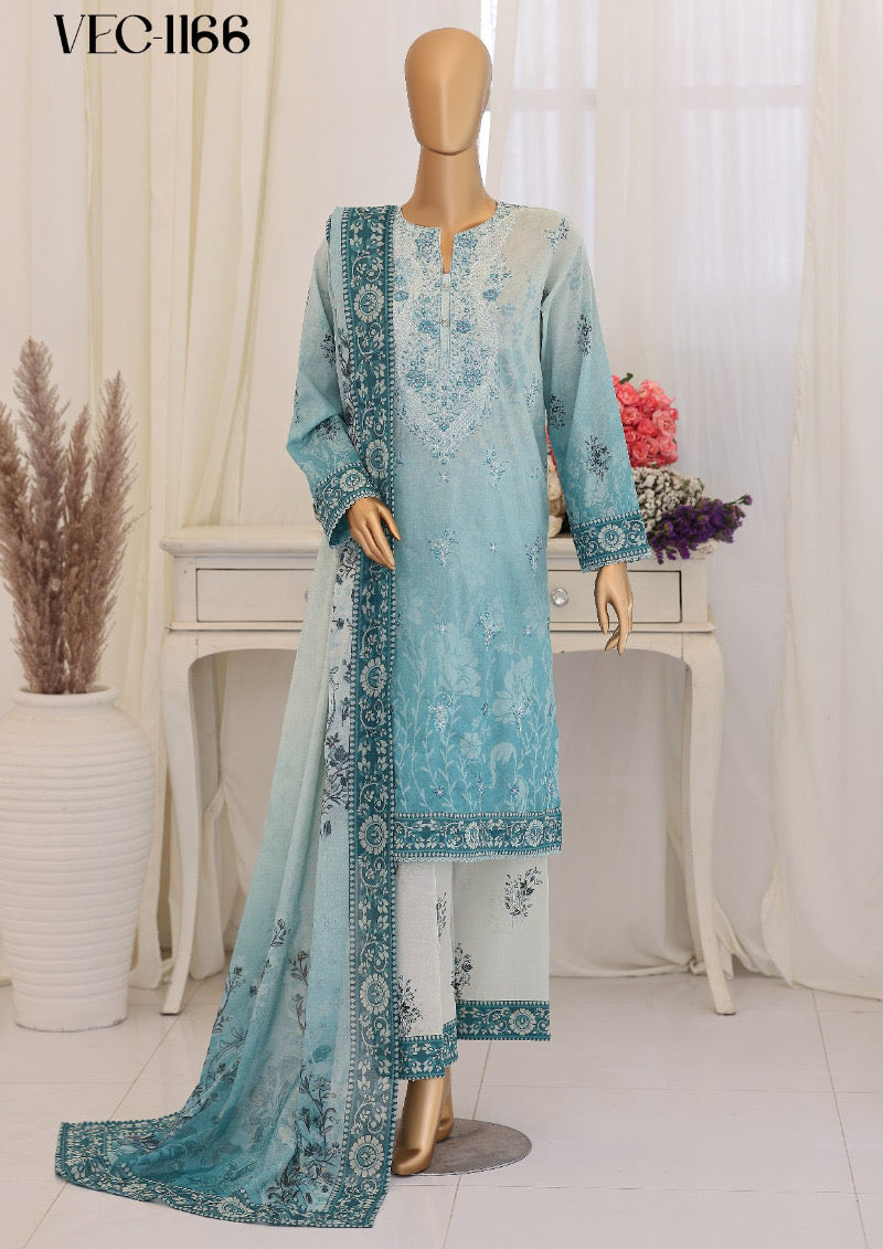 Virsa By HZ | Unstitched 3 Piece Embroidered Lawn Collection