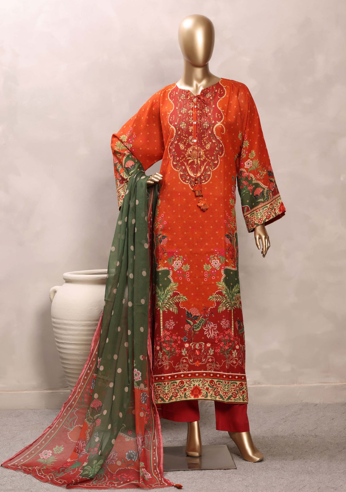 SADA BAHAR | Stitched Kaftaan Lawn Cotton Collection | Elegant Pakistani Wear