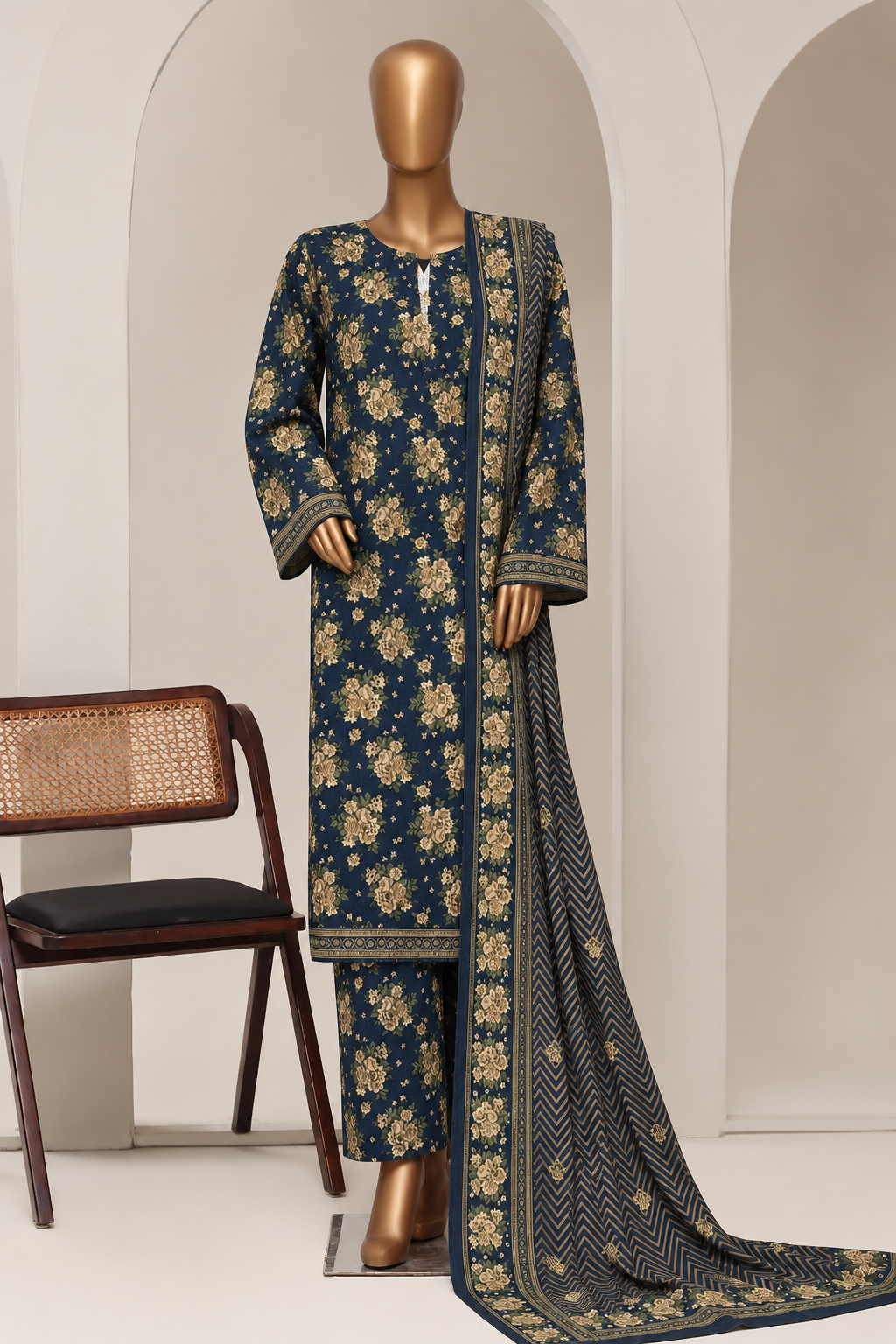 BIN SAEED | Stitch 3PC Printed Khaddar Collection – Premium Winter Collection