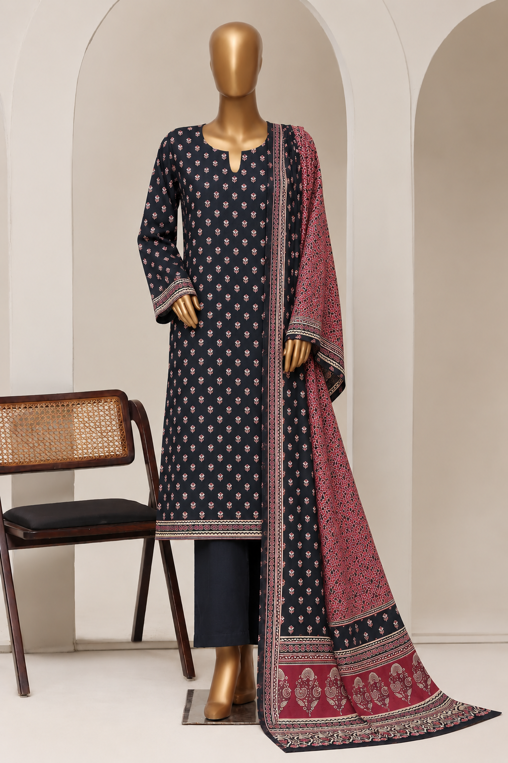 BIN SAEED | Stitch 3PC Printed Khaddar Collection – Premium Winter Collection