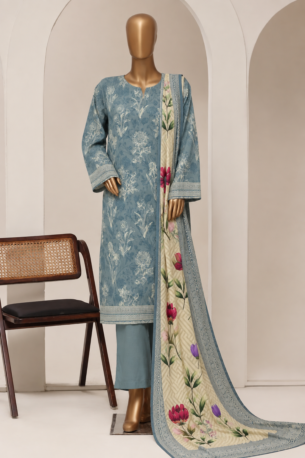 BIN SAEED | Stitch 3PC Printed Khaddar Collection – Premium Winter Collection