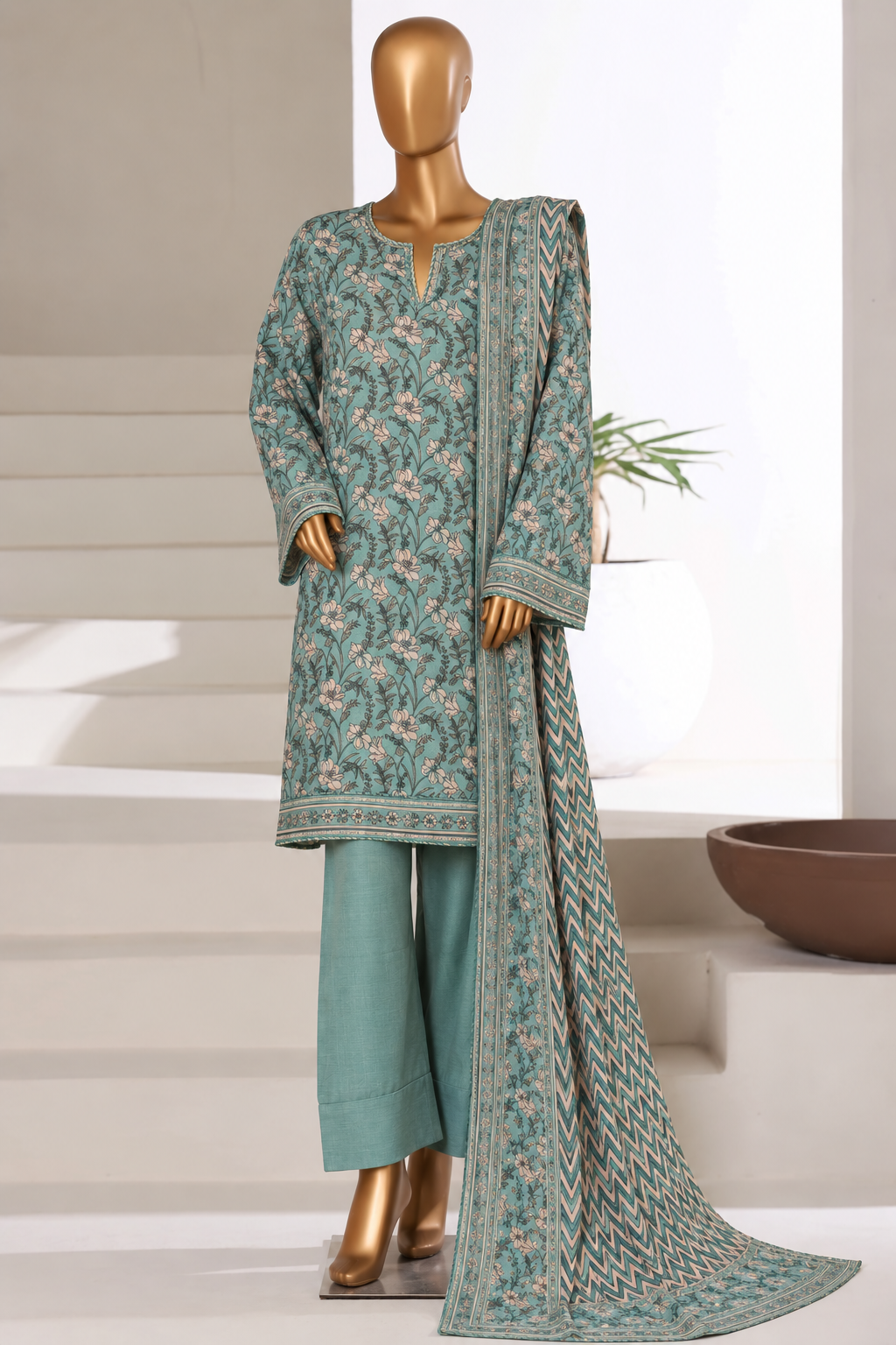 BIN SAEED | Stitch 3PC Printed Khaddar Collection – Premium Winter Collection