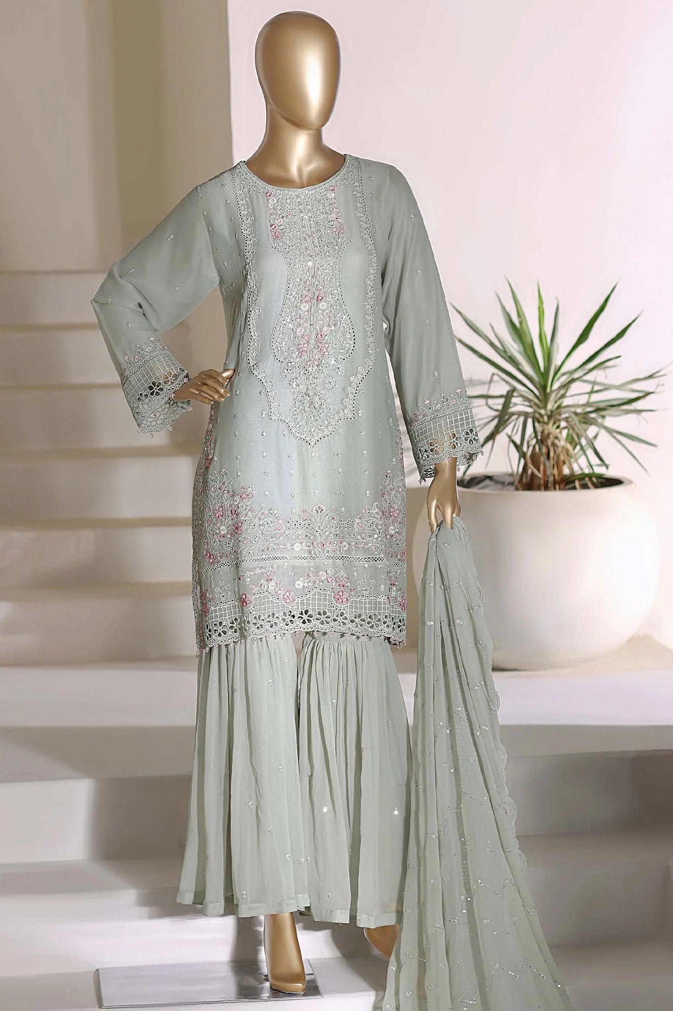 Afsanay by Sada Bahar | Stitched 3 Pc Embroidered Chiffon Collection