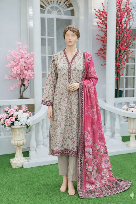 Bin Saeed | Stitched 3pc Printed Cotton Collection
