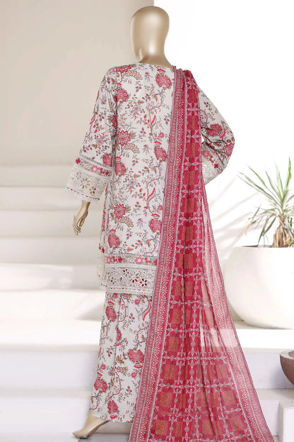 Malika by Sada Bahar | Stitch 3 Pc Embroidered Lawn with Plazo Collection