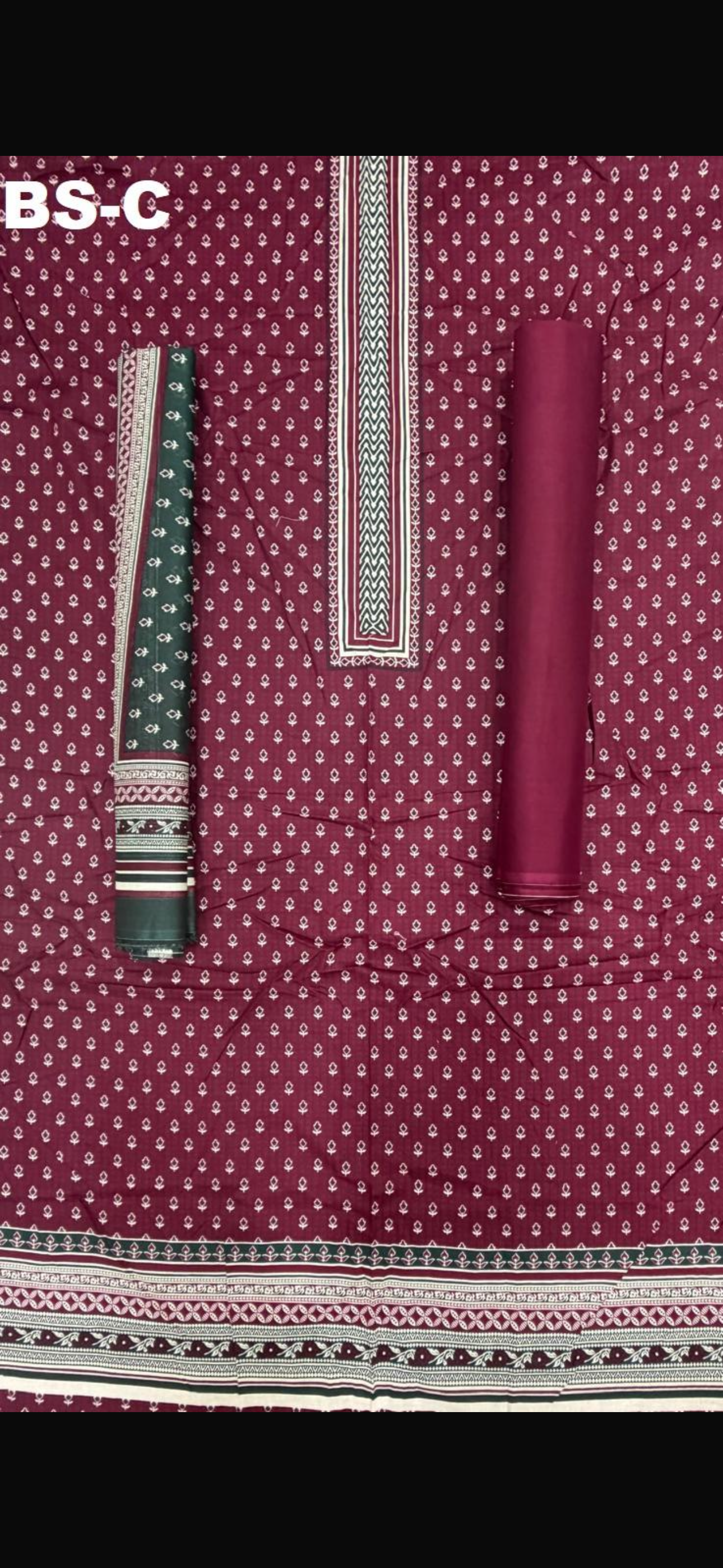 BIN SAEED Unstitched 3 Piece Printed Cotton Collection
