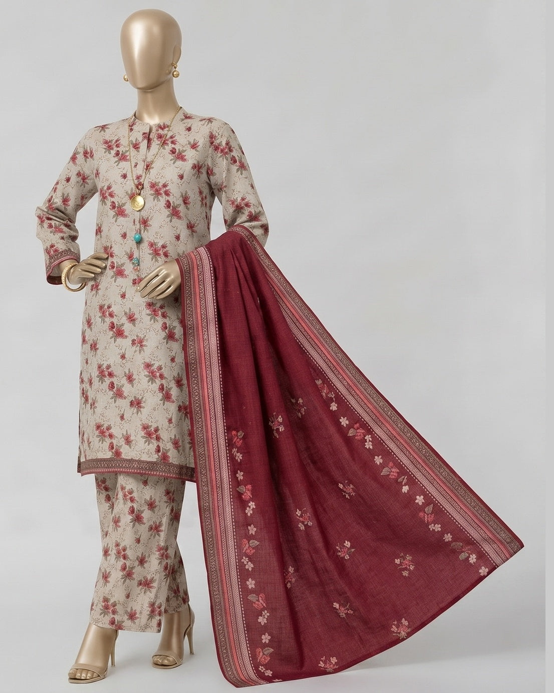 BIN SAEED | Stitch 3PC Printed Khaddar Collection – Premium Winter Collection