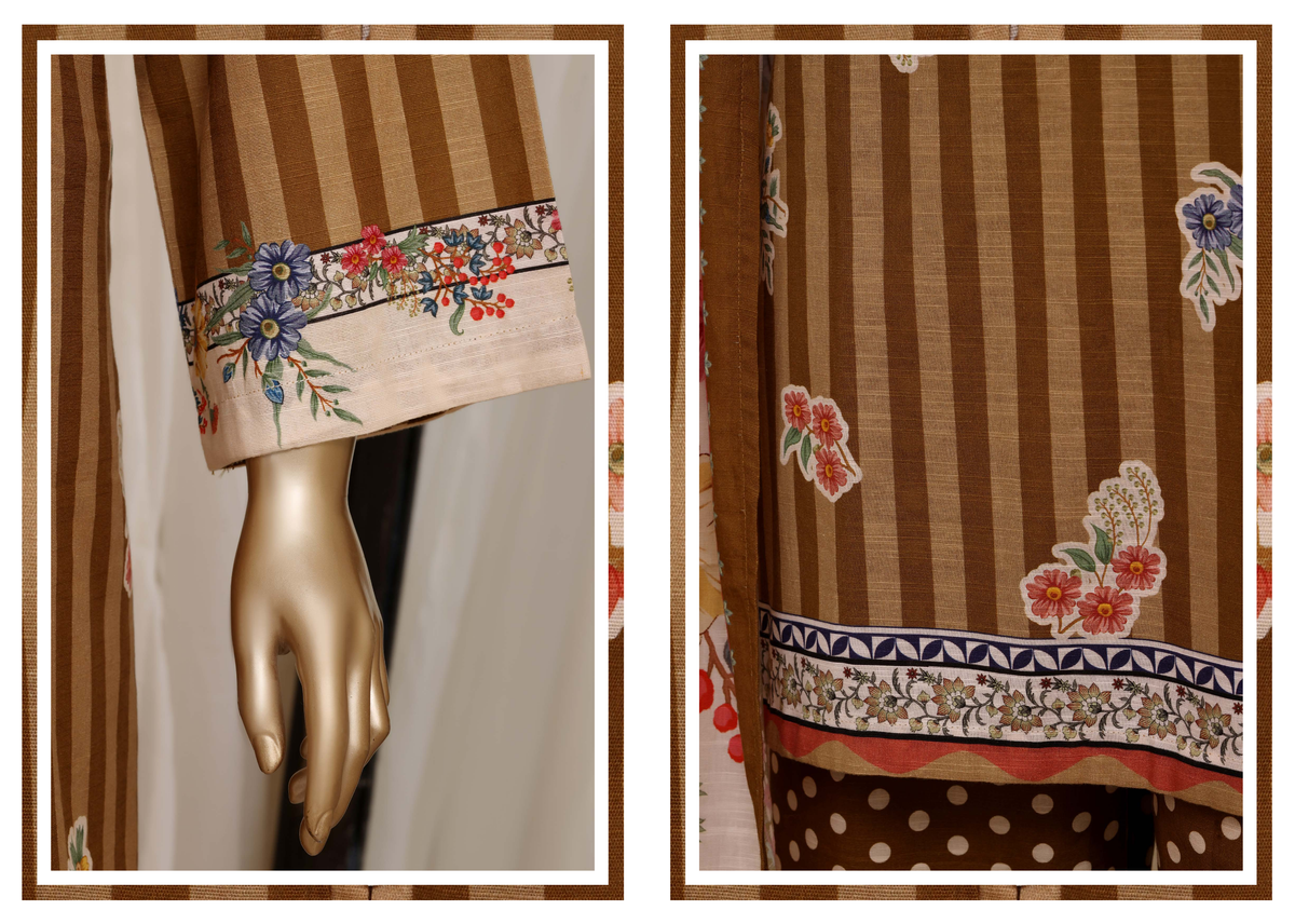 Sada Bahar | Stitched Printed Short Shirt Khaddar  With Flapper Trouser