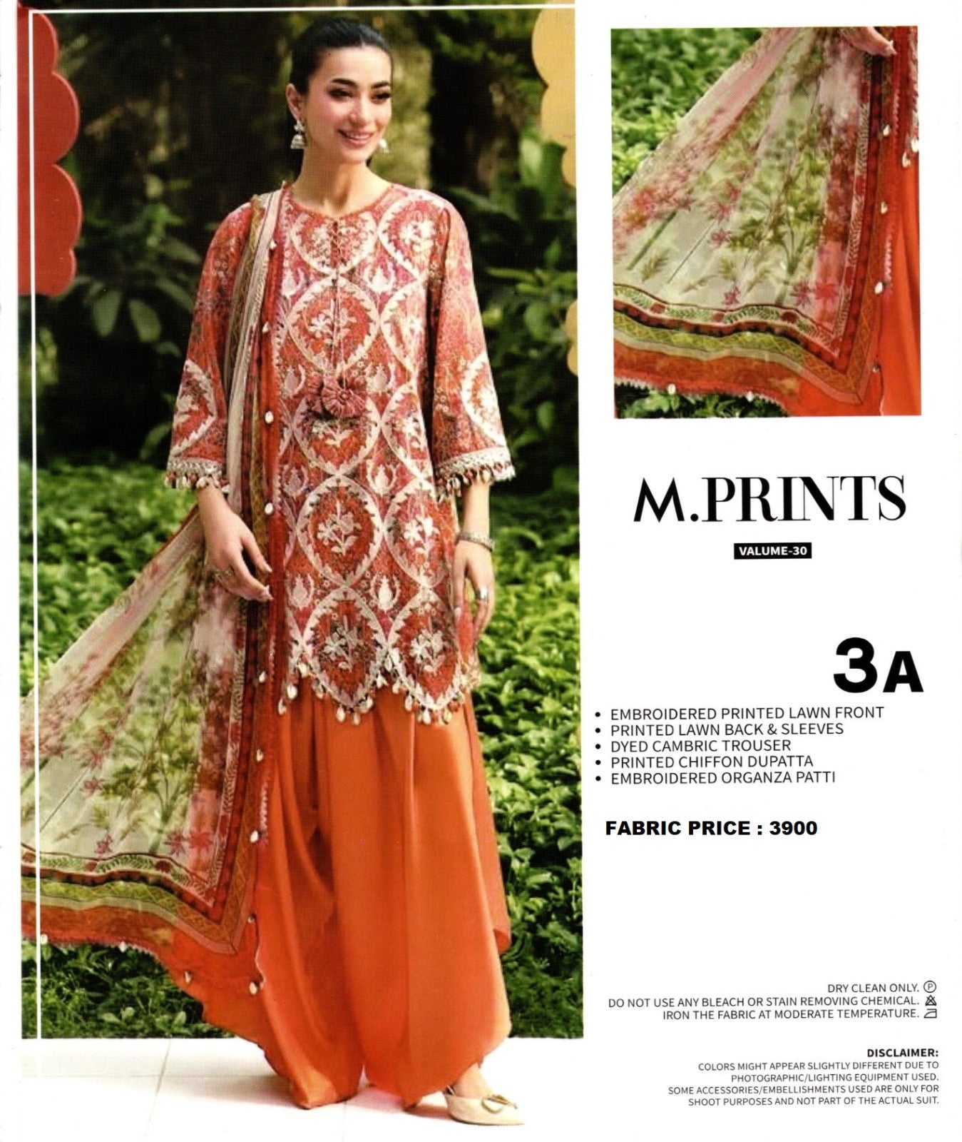 MARIA B | UNSTITCHED 
Embroidered Master Replica 3-Piece Collection