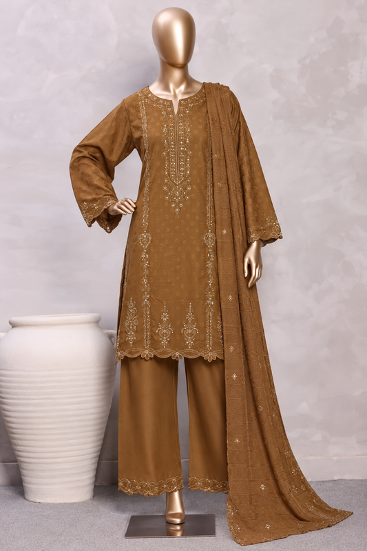 Bin Saeed | Stitch 3pc Embroidered Marina with shawl