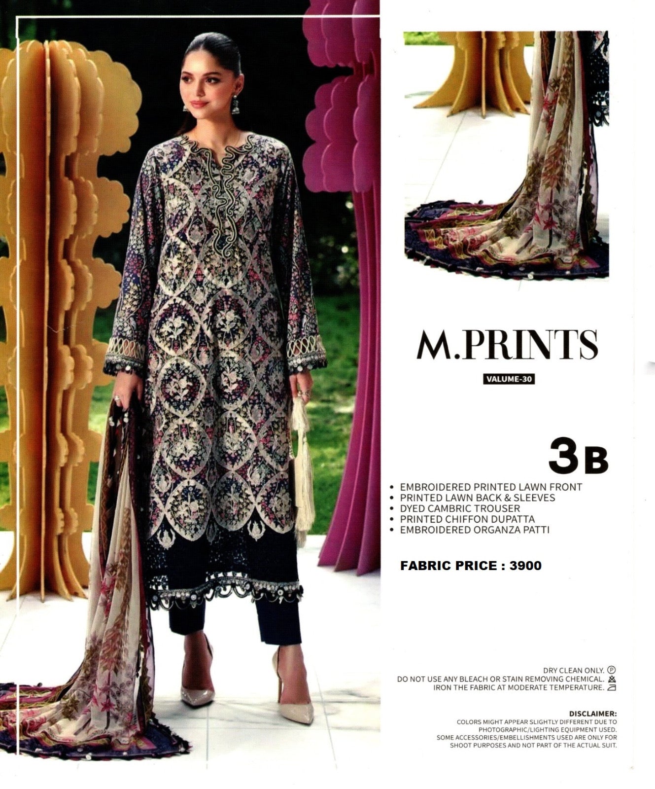 MARIA B | UNSTITCHED 
Embroidered Master Replica 3-Piece Collection
