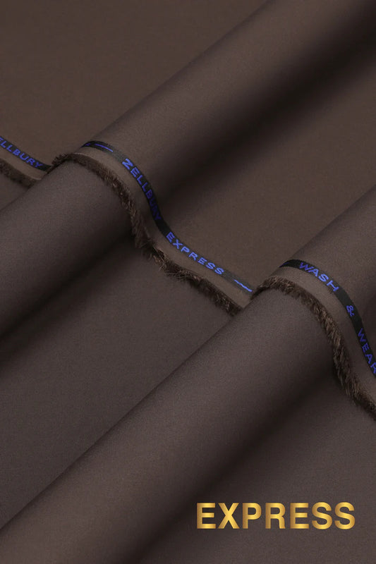 Zellbury Men’s | Unstitch Express Wash & Wear Collection – 4.25 Meter [BROWN]