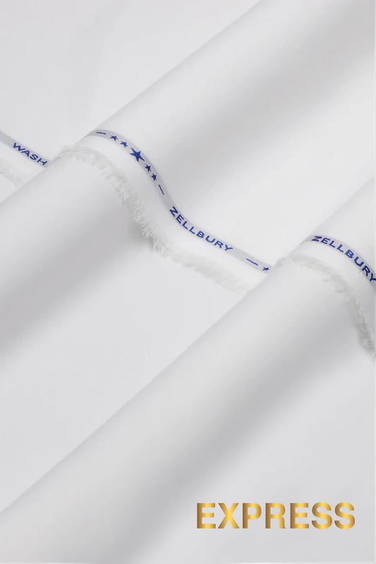 Zellbury Men’s | Unstitch Express Wash & Wear Collection – 4.25 Meter [OFF WHITE]