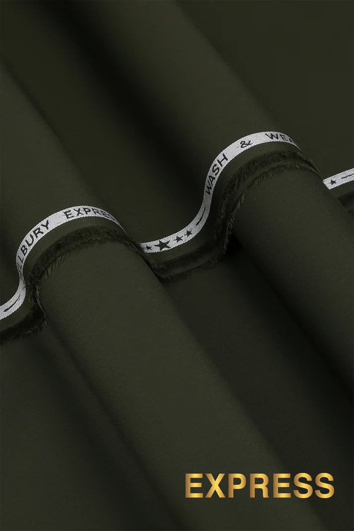 Zellbury Men’s | Unstitch Express Wash & Wear Collection – 4.25 Meter [ Dark Green ]