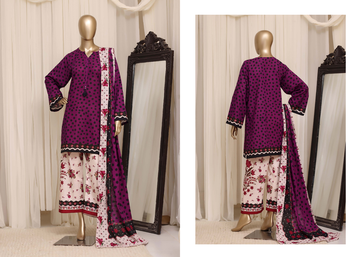 Sada Bahar | Stitched Printed Short Shirt Khaddar  With Flapper Trouser