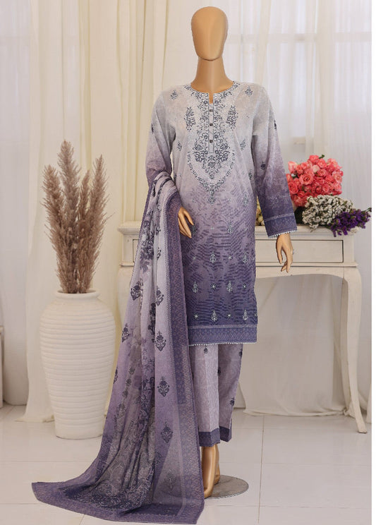 Virsa By HZ | Unstitched 3 Piece Embroidered Lawn Collection
