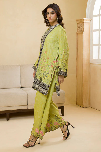 Zellbury Unstitched 2 Pc Digital Printed Embroidered Linen Collection