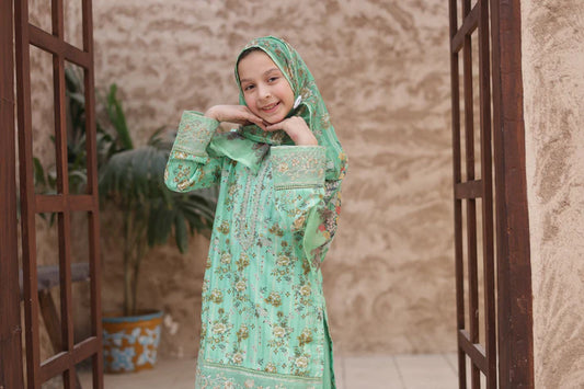 Shifa Kidz | by Suntex Fabrics Stitch 3 PC Embroidered Lawn