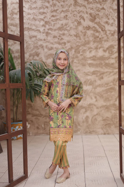 Shifa Kidz | by Suntex Fabrics Stitch 3 PC Embroidered Lawn