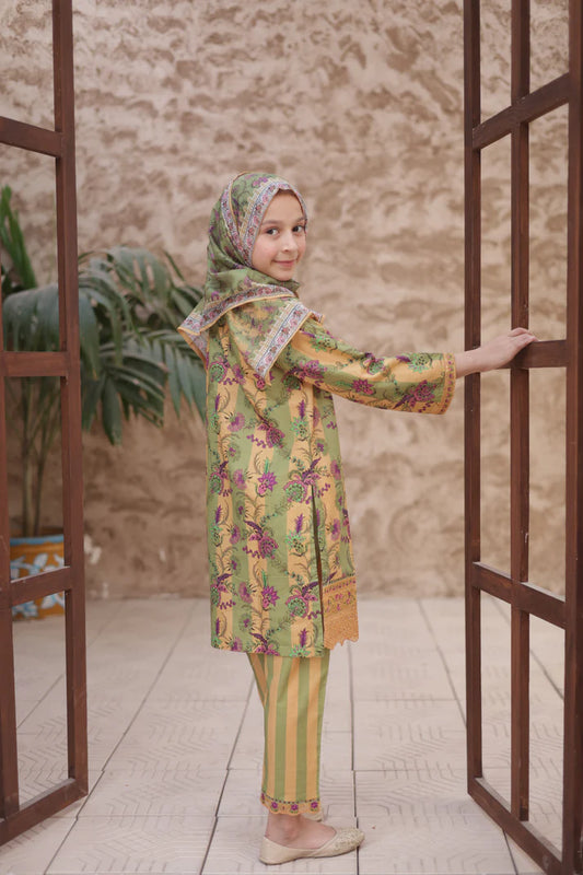Shifa Kidz | by Suntex Fabrics Stitch 3 PC Embroidered Lawn