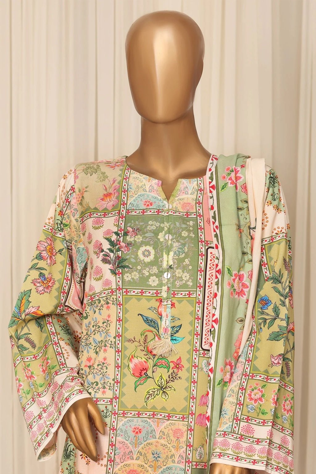 Sada Bahar | Stitched 3Pc Printed Linen - Premium Winter Collection - BarerahFabrics