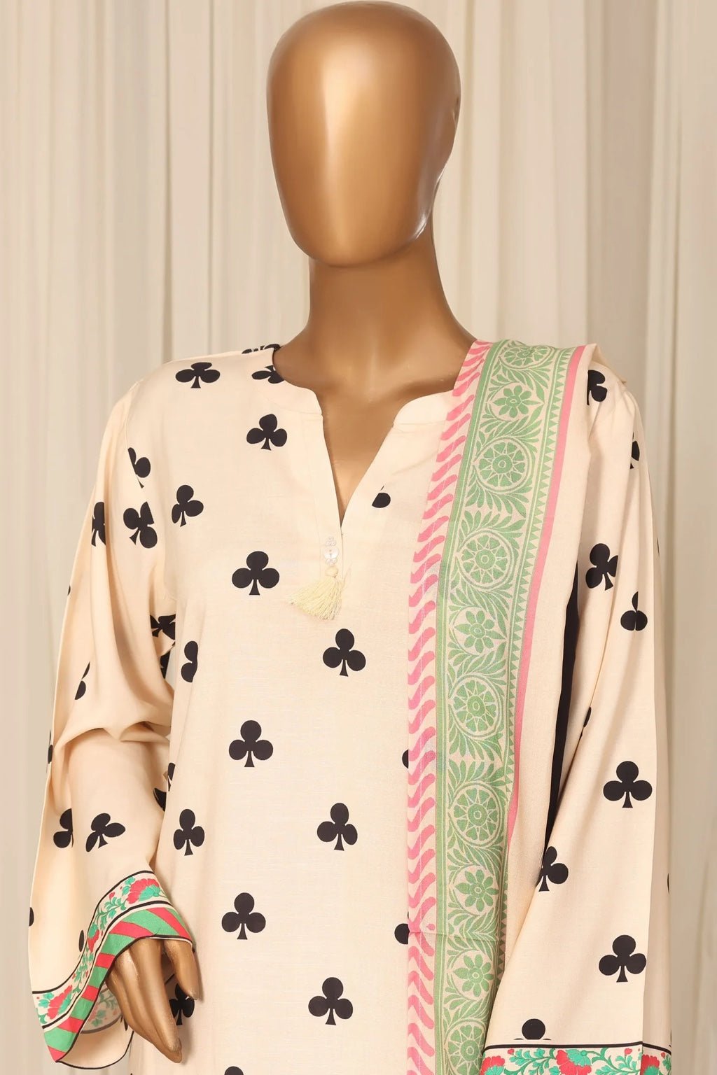Sada Bahar | Stitched 3Pc Printed Linen - Premium Winter Collection - BarerahFabrics