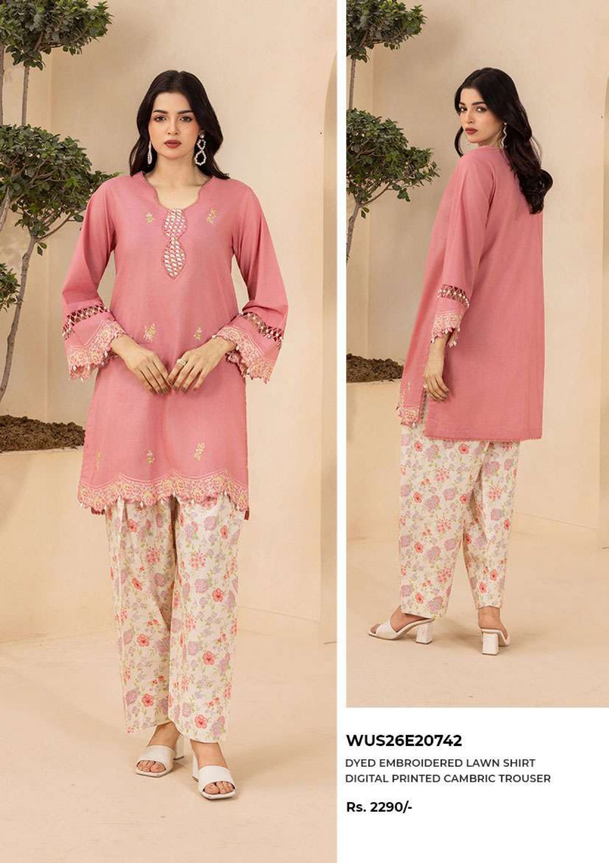 Zullbery | Unstitched Digital Printed Embroidered 2 Piece Lawn Collection