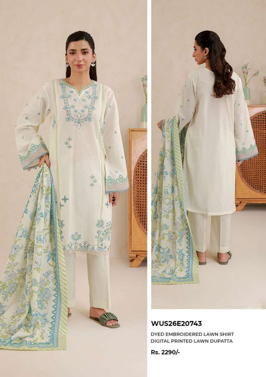 Zullbery | Unstitched Dyed Embroidered 2 Piece Lawn Collection
