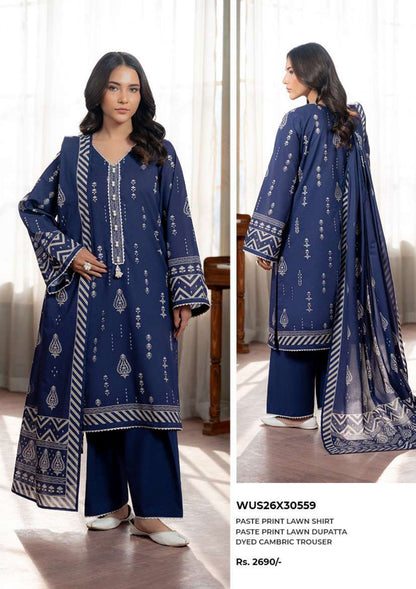 Zullbery | Unstitched Printed 3 Piece Lawn Collection