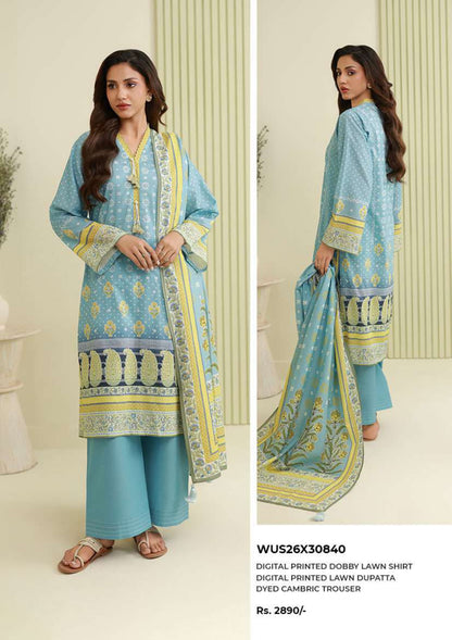 Zullbery | Unstitched Printed 3 Piece Lawn Collection